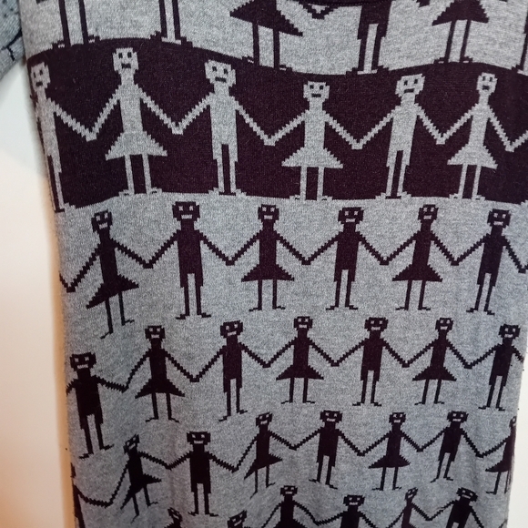 Womens French Connection  Above Knee People Warm Winter Dress‎ Angora Fur Office - Picture 6 of 8